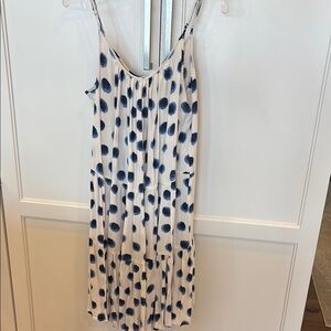 H&M Blue and White Polka Dot Dress